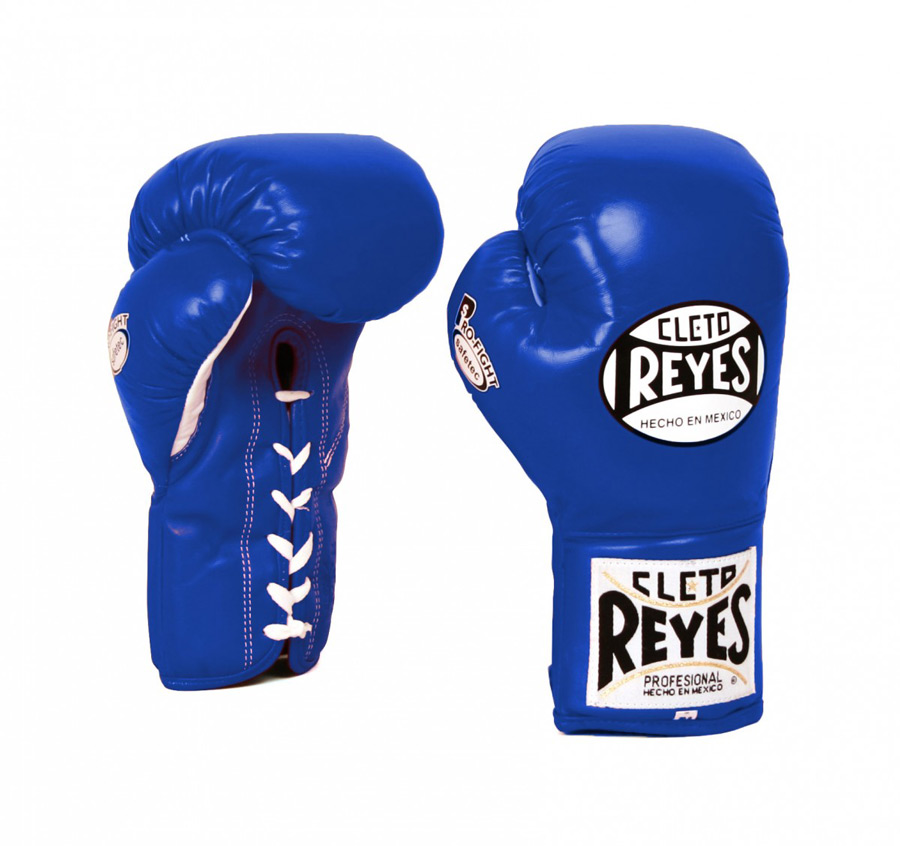 Cleto Reyes Safetec Professional Boxing Fight Gloves Blue