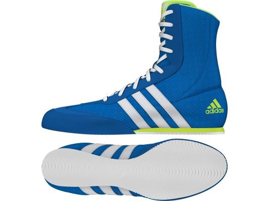 blue and yellow boxing boots